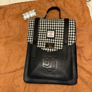 The Islander UK Harris Tweed Leather Backpack Satchel – NWT